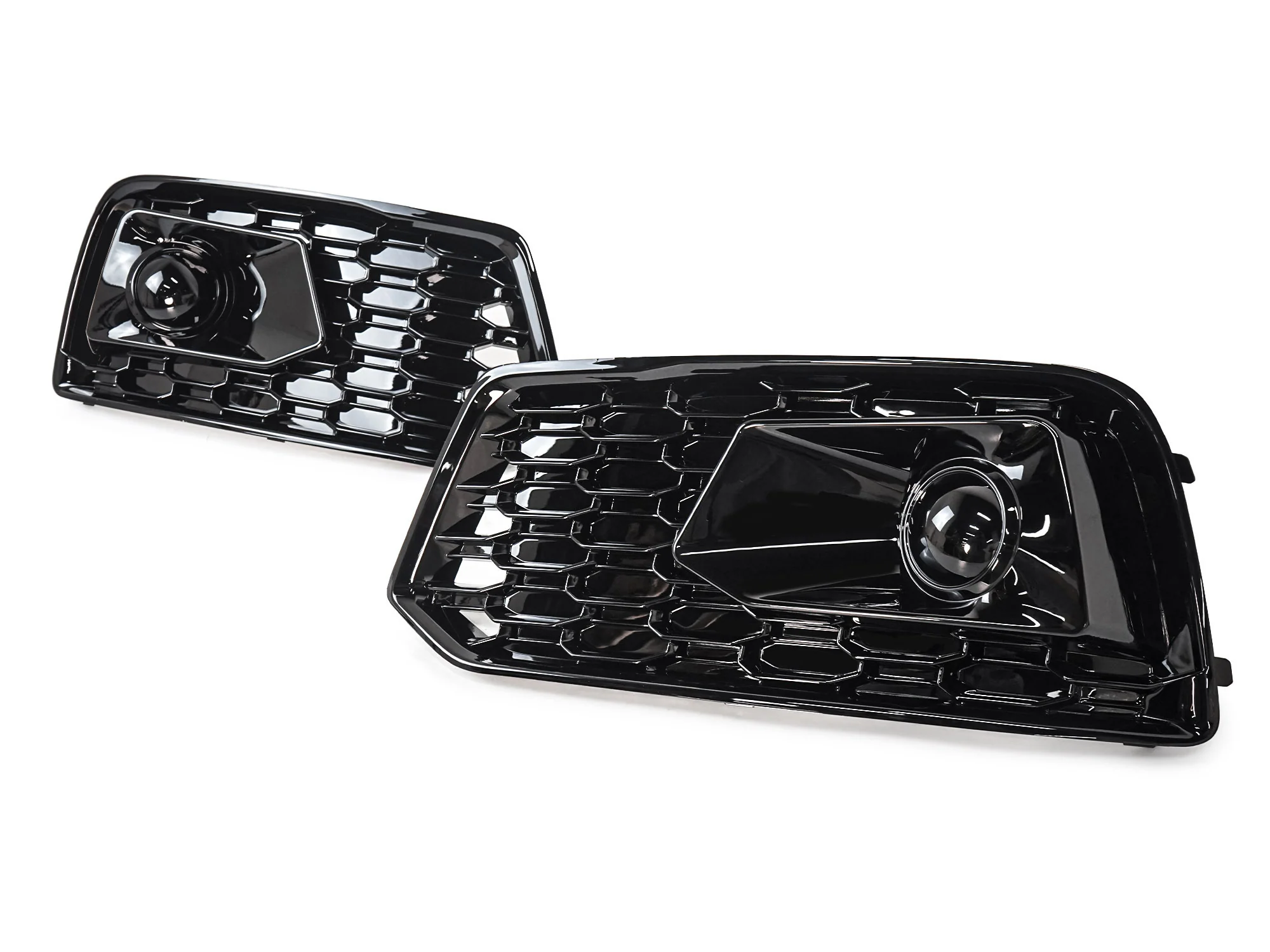Gloss Black Front Fog Light Cover Grille Bezels For AUDI Q5 NON-Sline 2018 2019 2020 - Image 6
