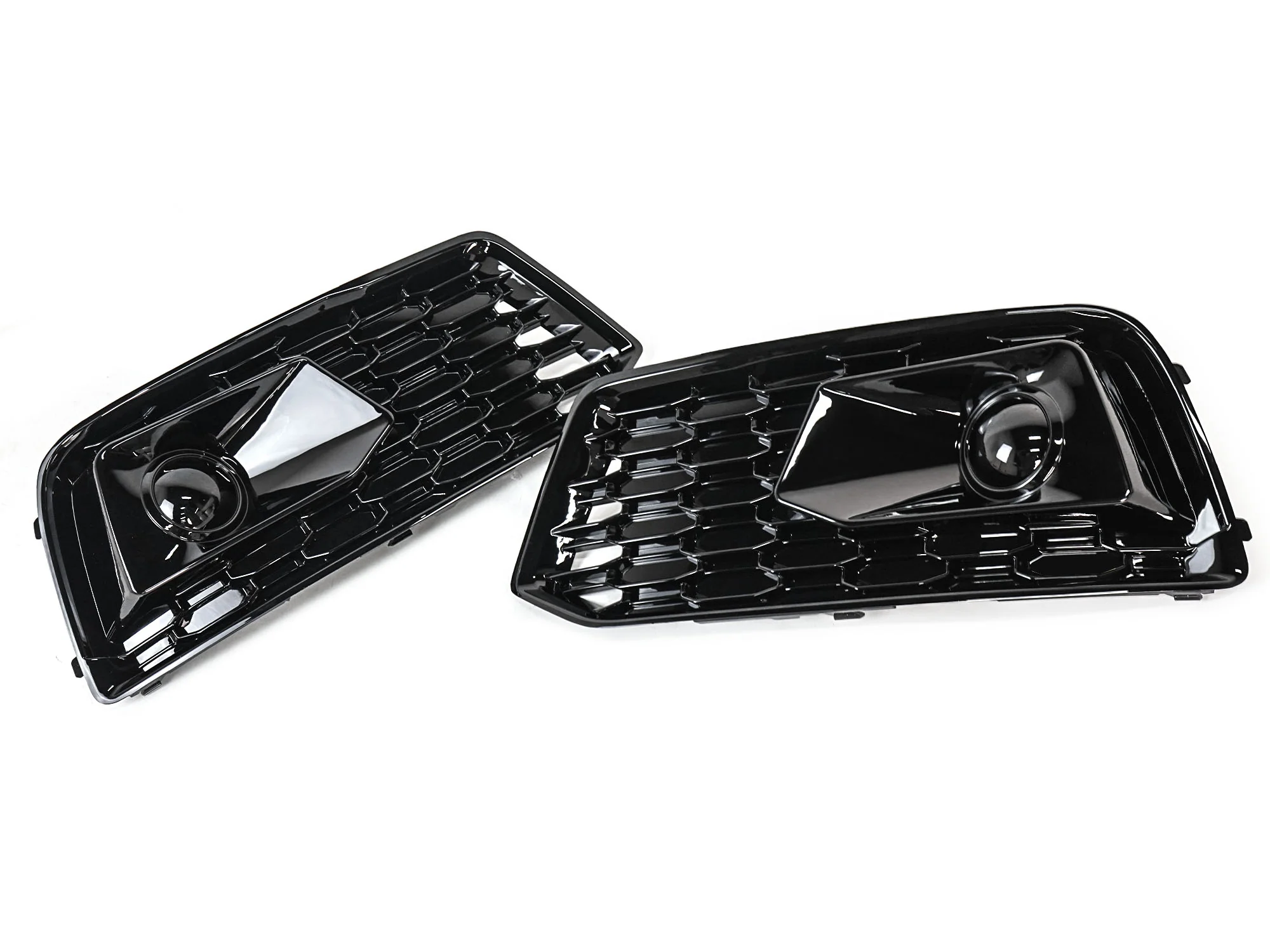 Gloss Black Front Fog Light Cover Grille Bezels For AUDI Q5 NON-Sline 2018 2019 2020 - Image 7