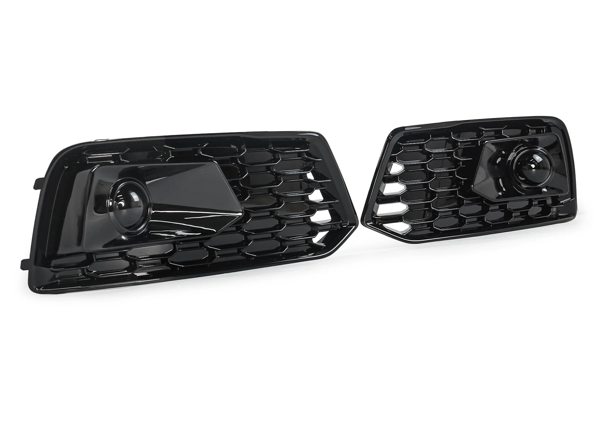 Gloss Black Front Fog Light Cover Grille Bezels For AUDI Q5 NON-Sline 2018 2019 2020 - Image 8