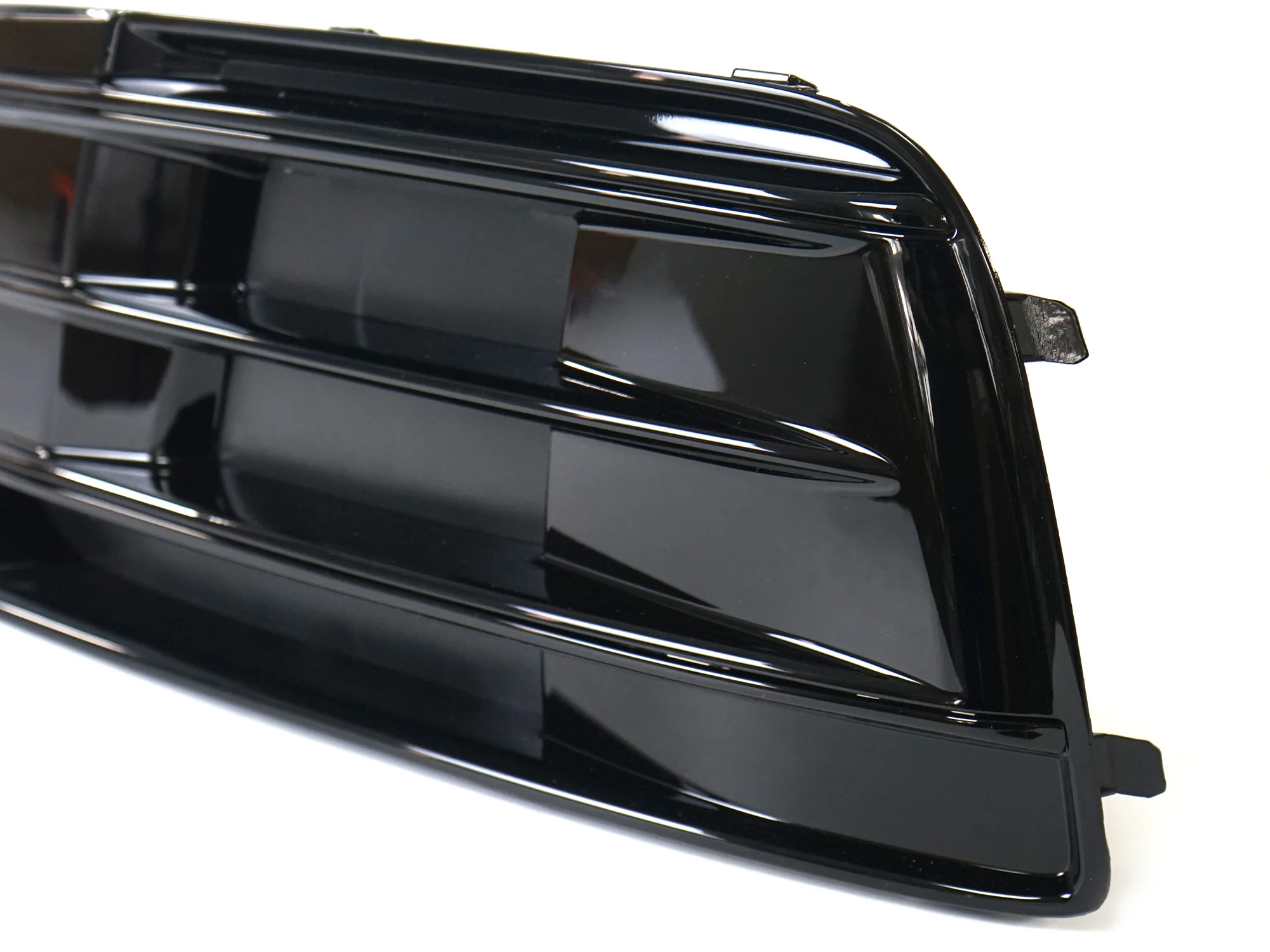 Fit For 2018 2019 2020 Audi Q5 Front Bumper Fog Light Grille Covers Gloss Black LH+RH - Image 7