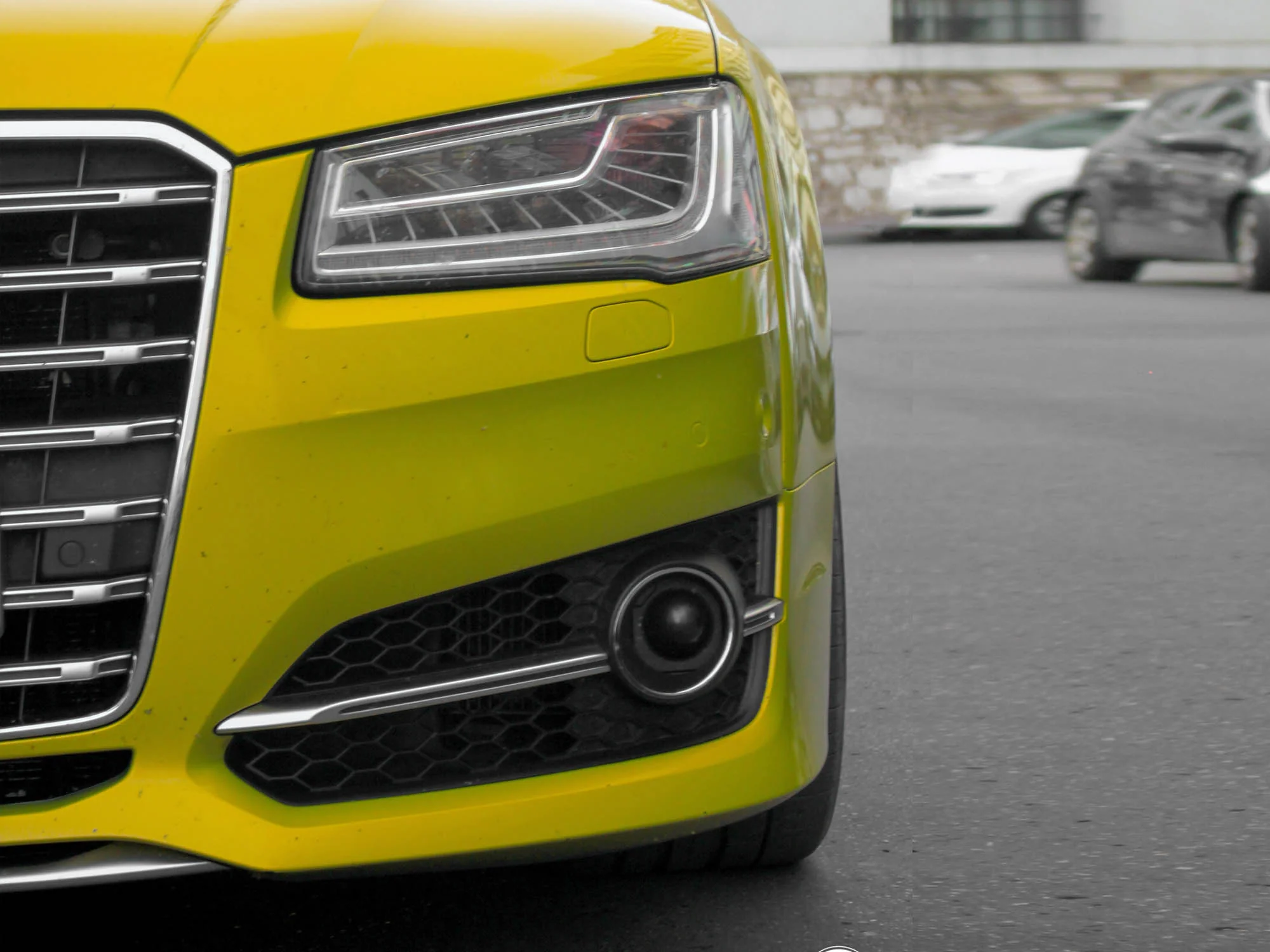 Pair For 2015-2018 Audi S8 A8 Front Left+Right Fog Light Covers 4H0-807-679-AB-3FZ - Image 3