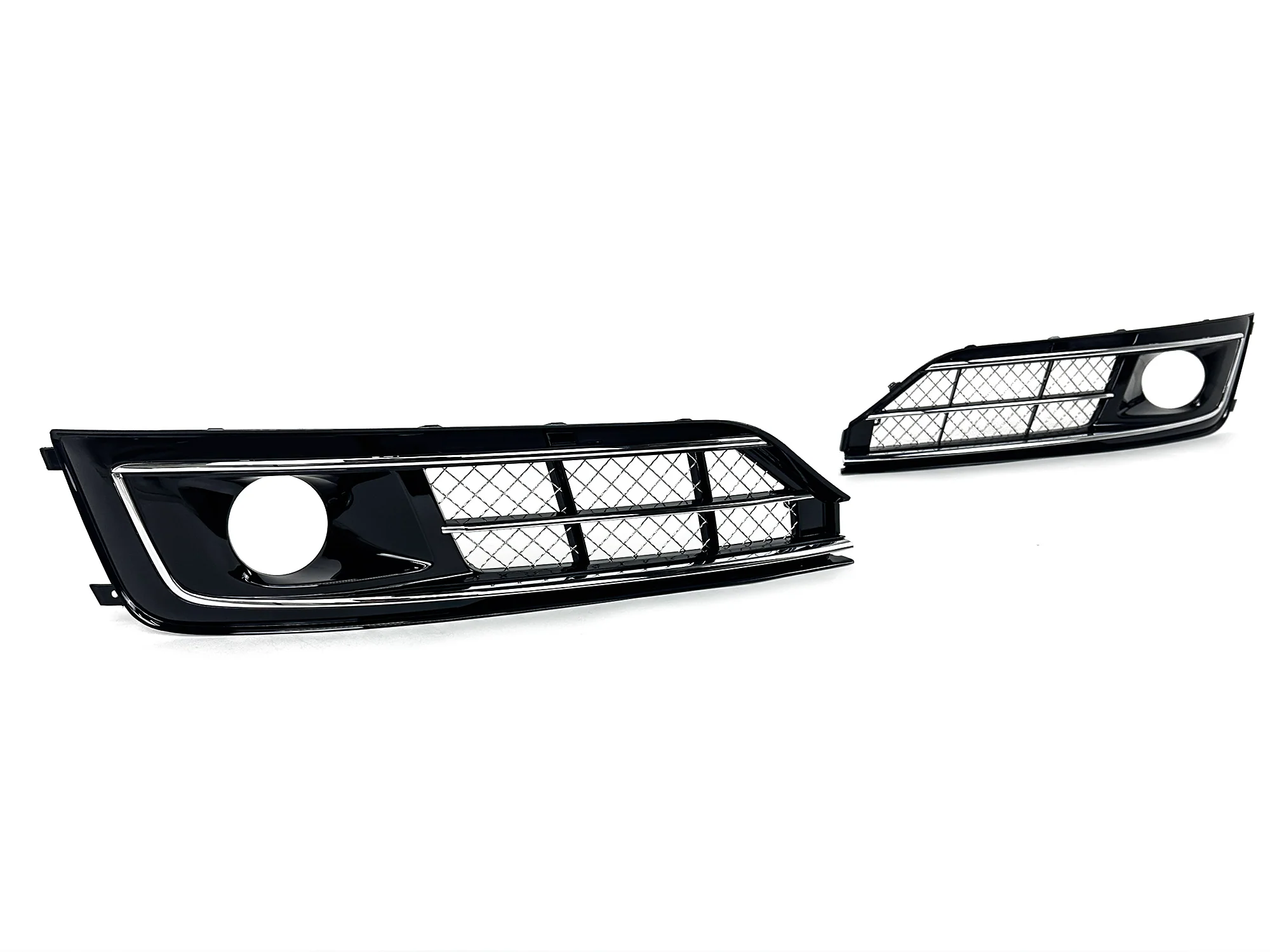 Pair L+R For 2015-2018 Audi A8 Quattro D4 Front Left & Right Fog Light Lamp Grille Covers - Image 3