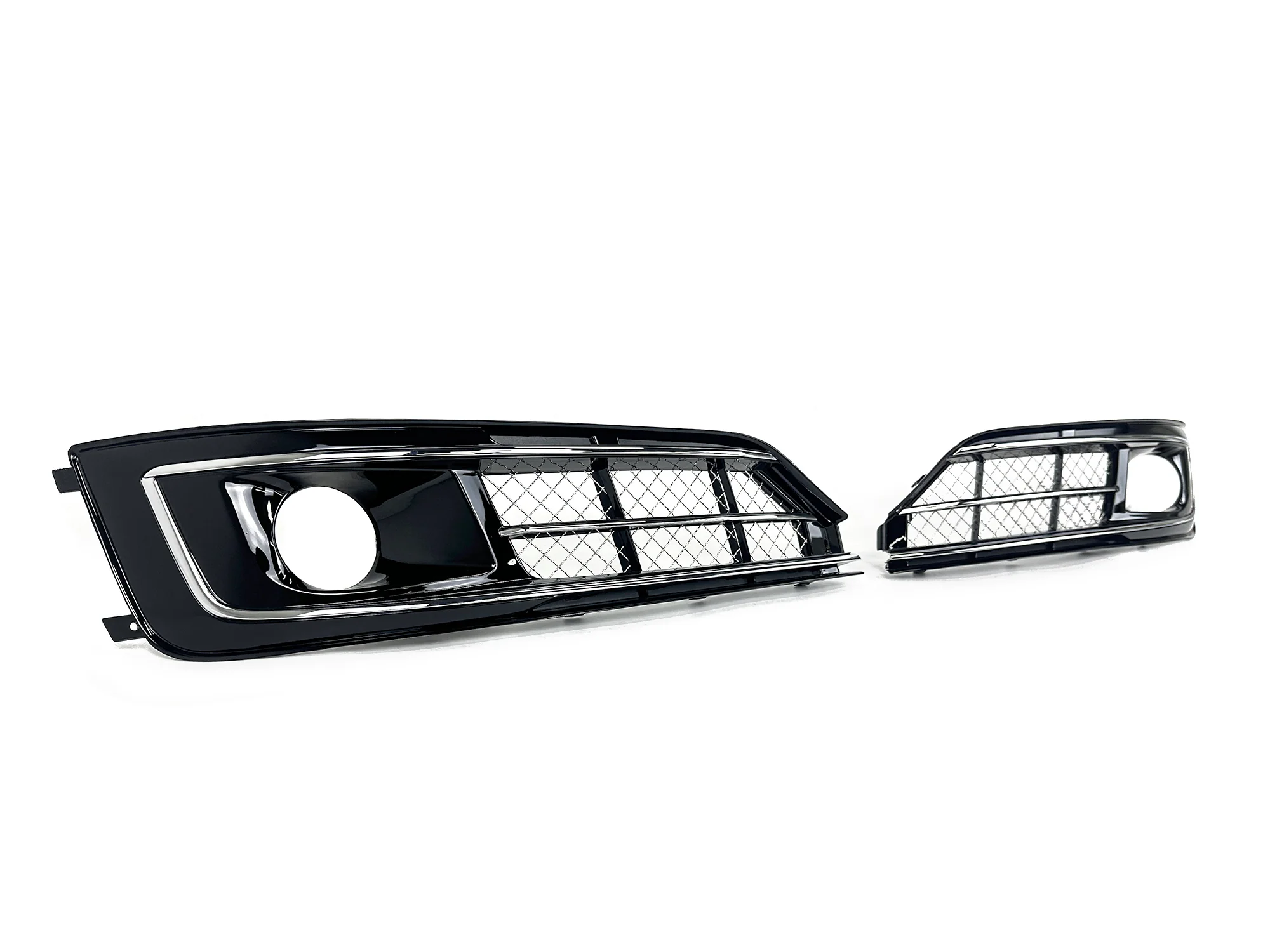 Pair L+R For 2015-2018 Audi A8 Quattro D4 Front Left & Right Fog Light Lamp Grille Covers - Image 4