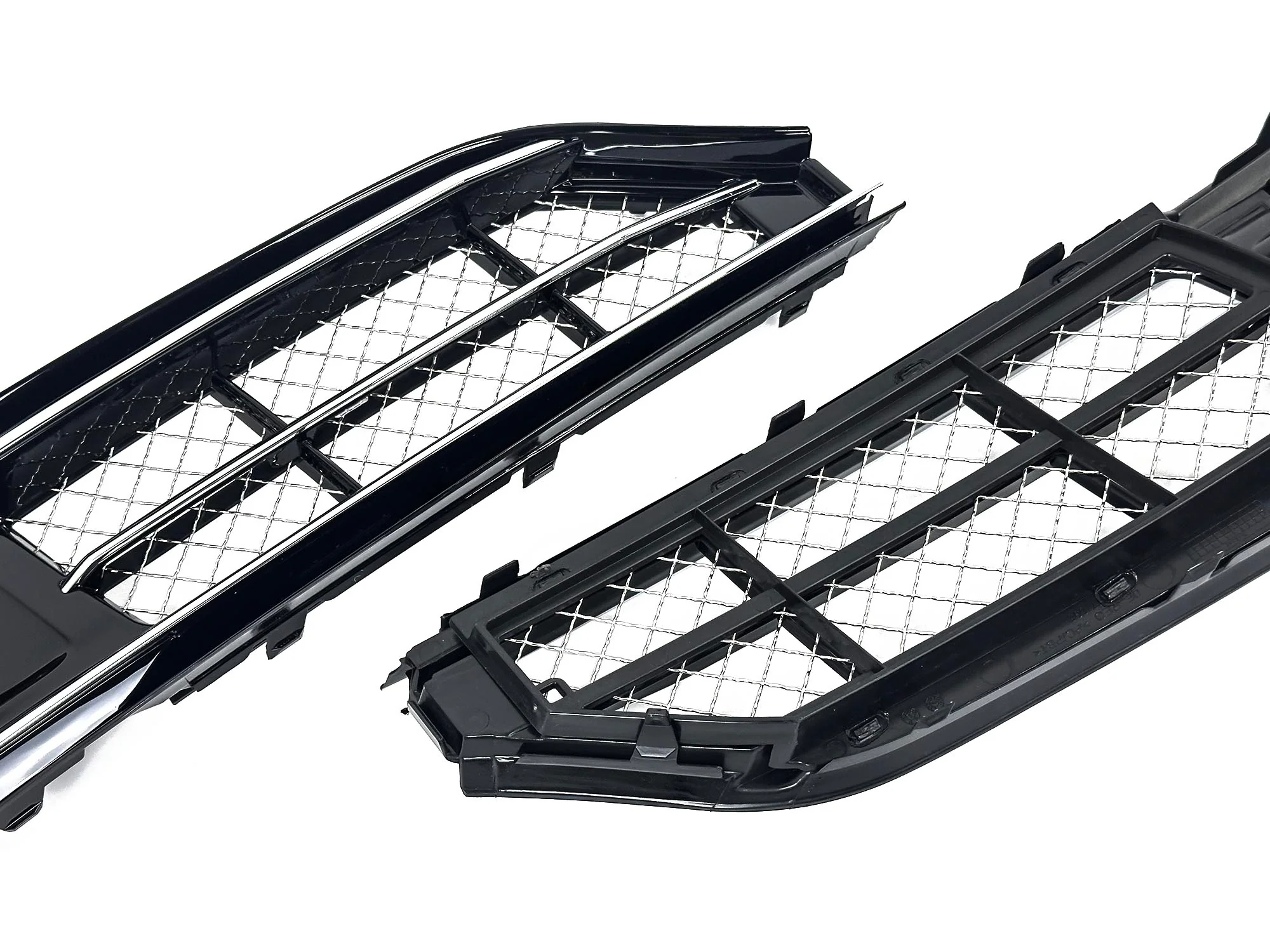Pair L+R For 2015-2018 Audi A8 Quattro D4 Front Left & Right Fog Light Lamp Grille Covers - Image 7