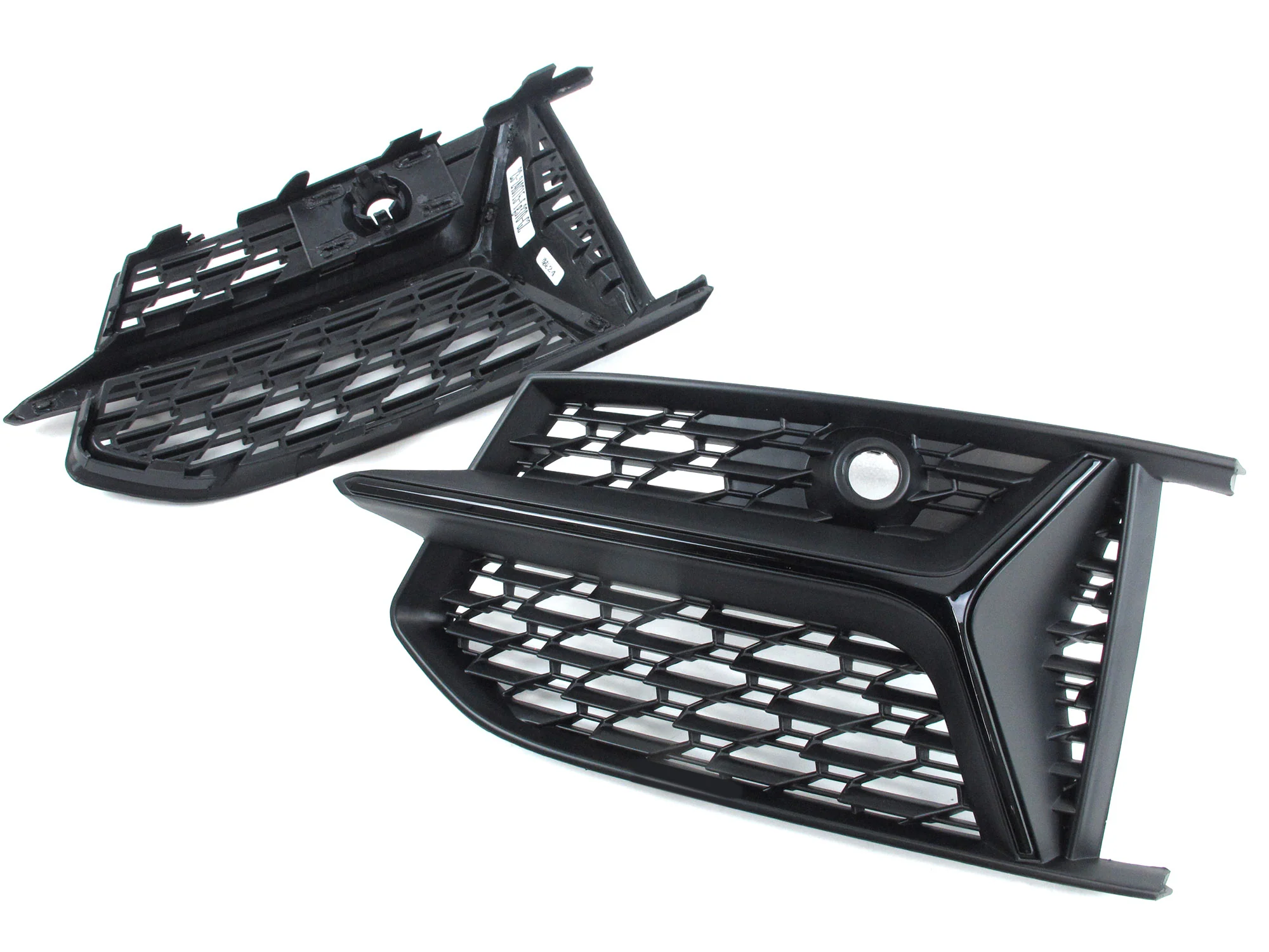 Pair L+R Honeycomb Fog Light Grille Cover Bezels For AUDI A6 C8 S-line S6 2019-2025 - Image 9