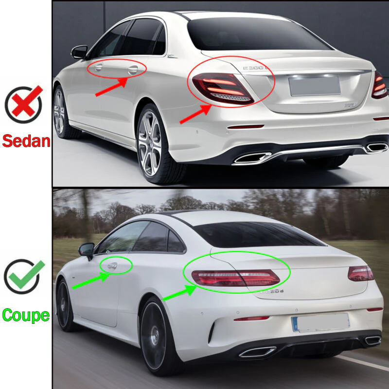 For 2017-2023 Mercedes E-Class C238 Coupe Gloss Black Trunk Spoiler Wing AMG Style - Image 2