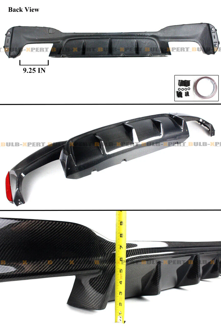 For BMW 2018-2023 BMW F90 M5 Carbon Fiber Rear Bumper Diffuer Lower Valance - Image 2