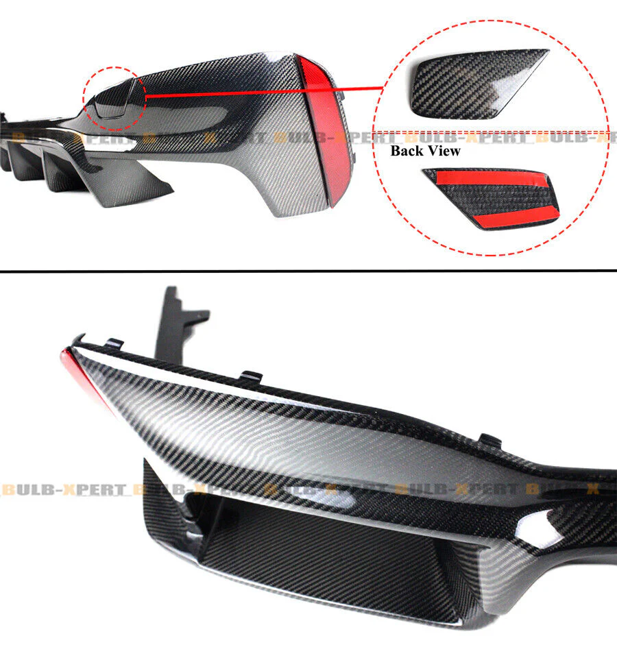 For BMW 2018-2023 BMW F90 M5 Carbon Fiber Rear Bumper Diffuer Lower Valance - Image 3