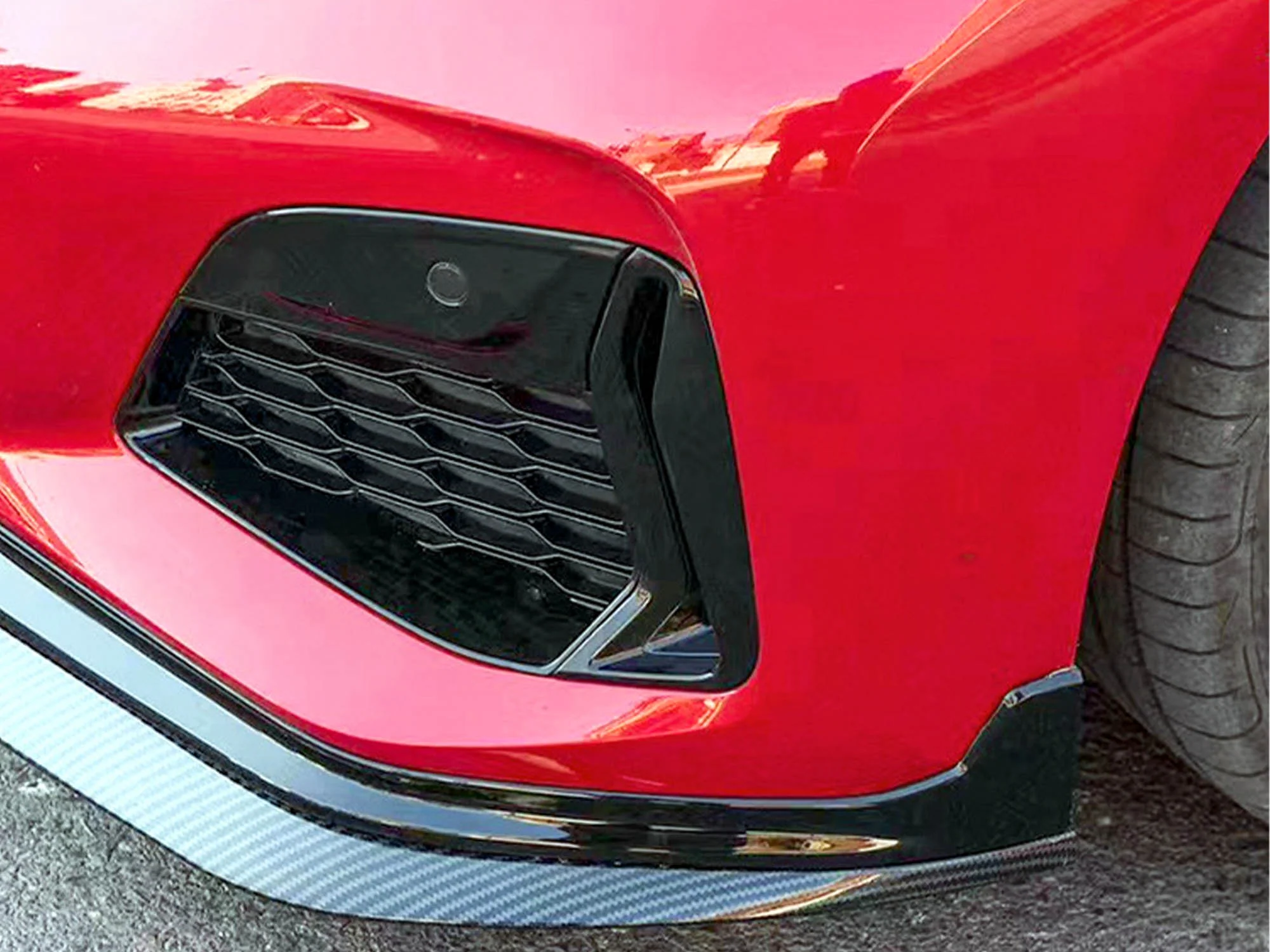 Front Bumper Side Grill Trims Black For BMW 3-Series G20 G21 M340i 2019-2022 - Image 4