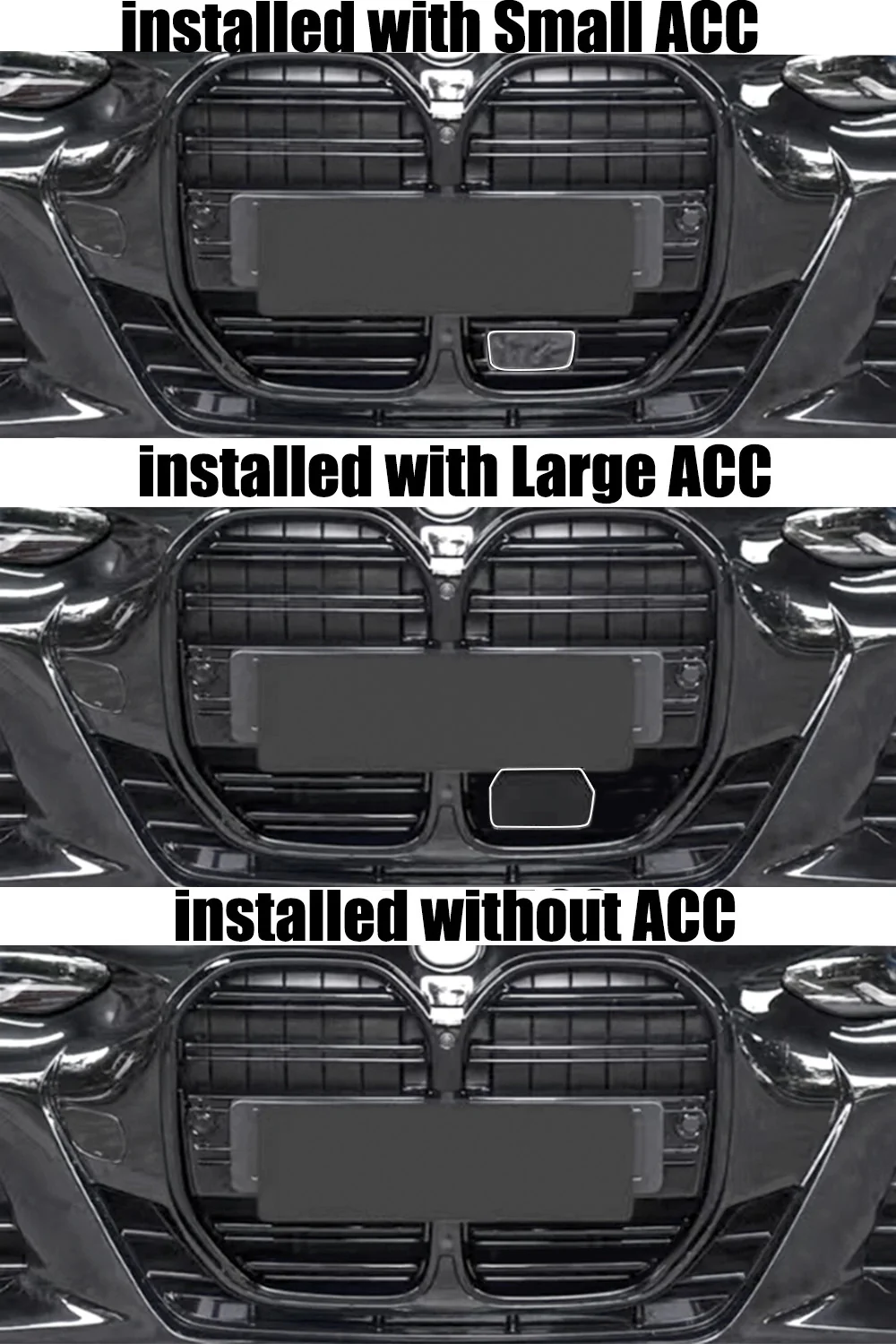 For BMW 4 Series G26 M440i Gran Coupe 2021-2026 Front Grille Grill W/ ACC - Image 4