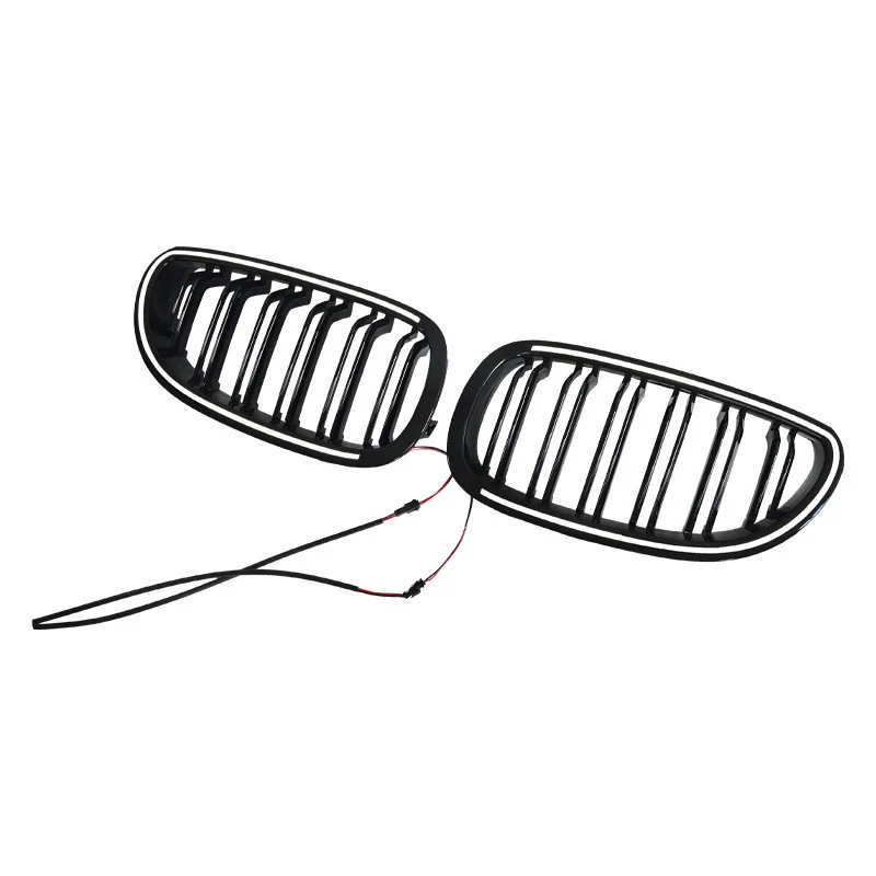 For BMW 5 Series E60 2004-2009 LED Front Bumper Grille Bumper Grill Radiator Gloss Black - Image 3
