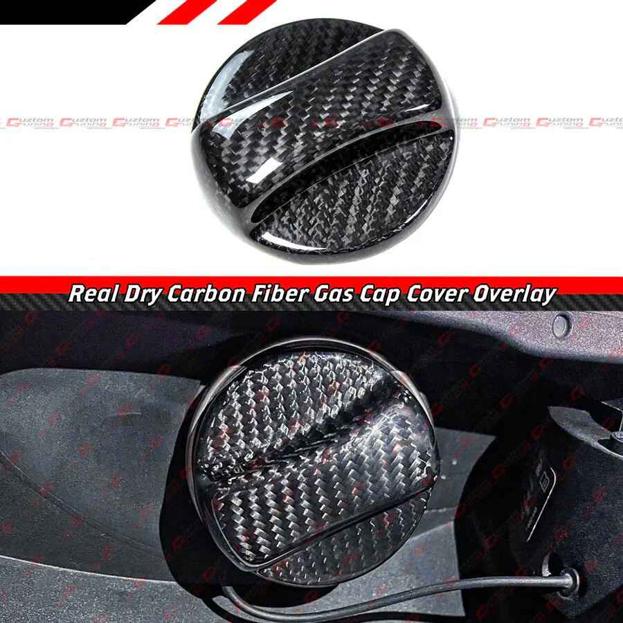 For BMW F22 F87 F30 G20 G30 F15 Carbon Fiber Add-On Gas Fuel Cap Cover Overlay - Image 2