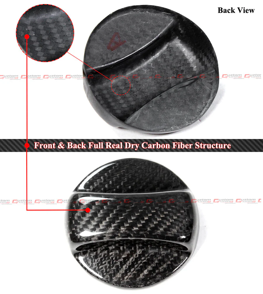 For BMW F22 F87 F30 G20 G30 F15 Carbon Fiber Add-On Gas Fuel Cap Cover Overlay - Image 3