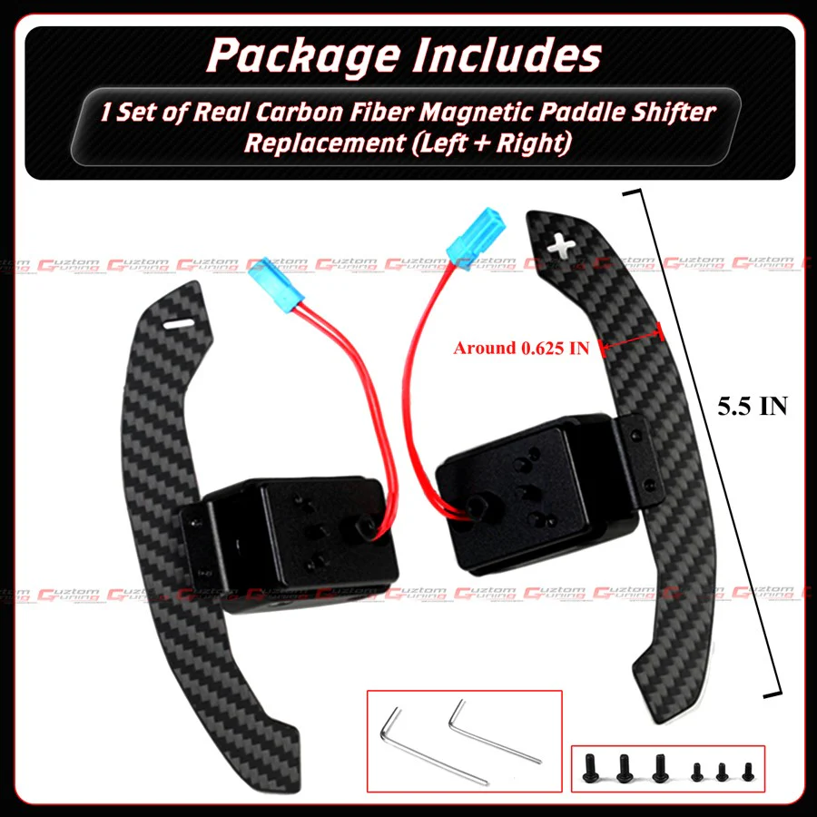 For BMW G20 G22 G87 G80 G82 F95 Carbon Fiber Replacement Magnetic Paddle Shifter - Image 4