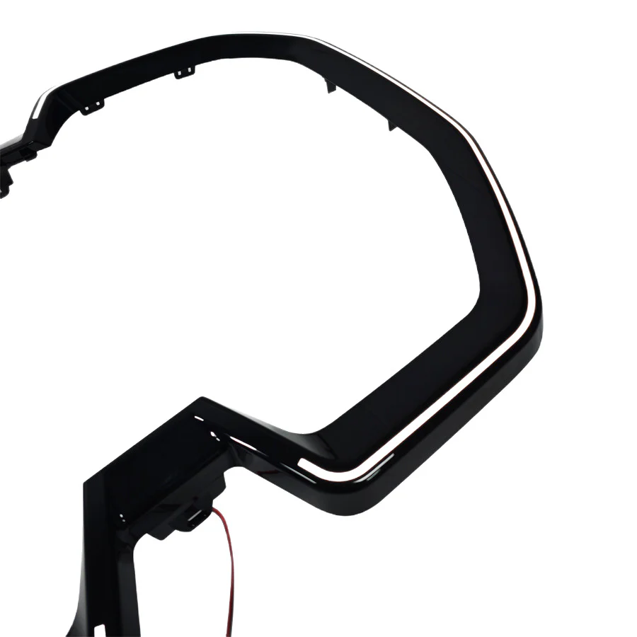 For BMW iX 2022-2025 Gloss Black W/LED Front Bumper Kidney Grille Frame Replace - Image 7