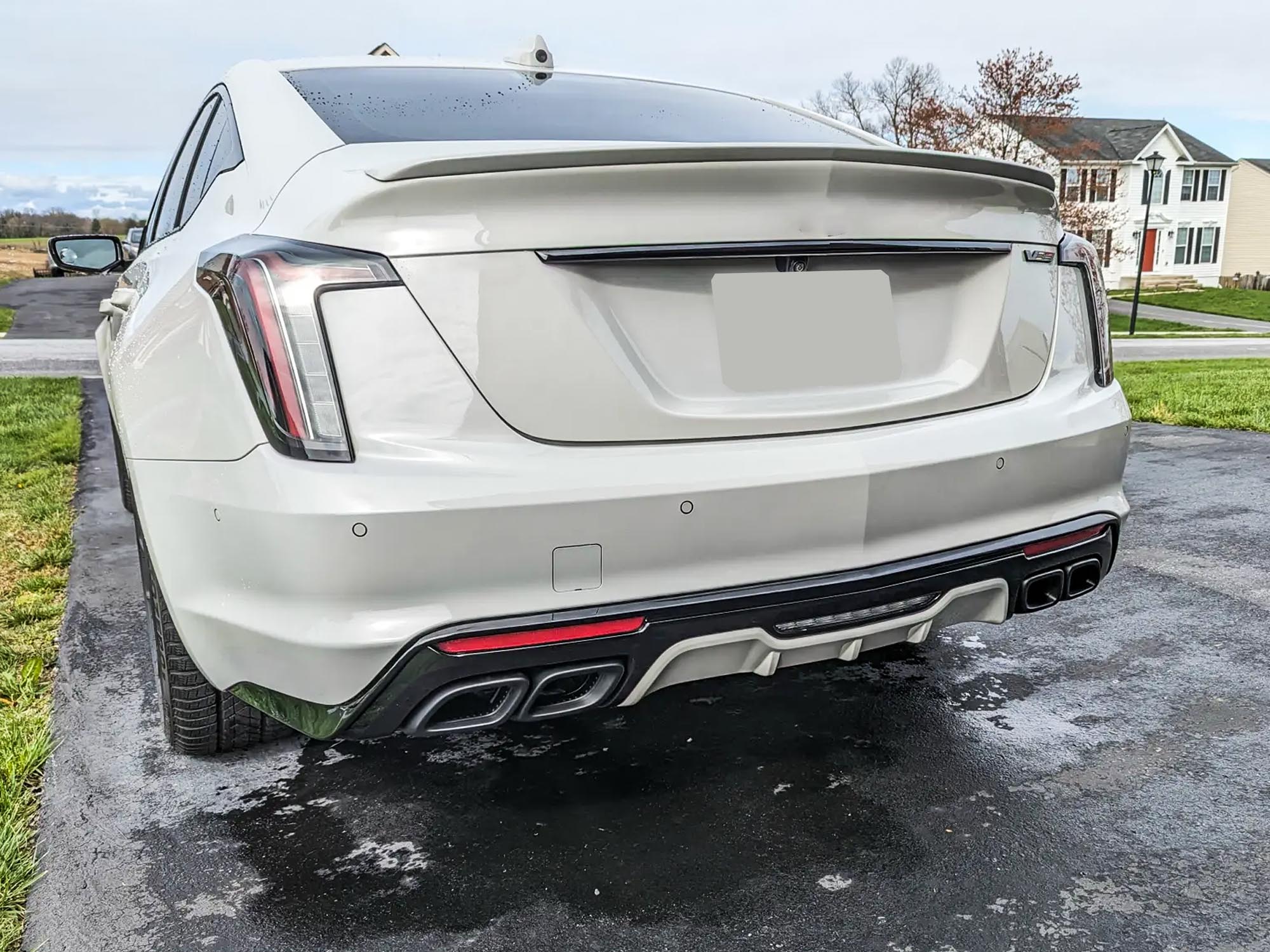 For 2020-2024 Cadillac CT5 NON-V Rear Dual Exhaust Muffler Tail Pipes Tip Black - Image 3