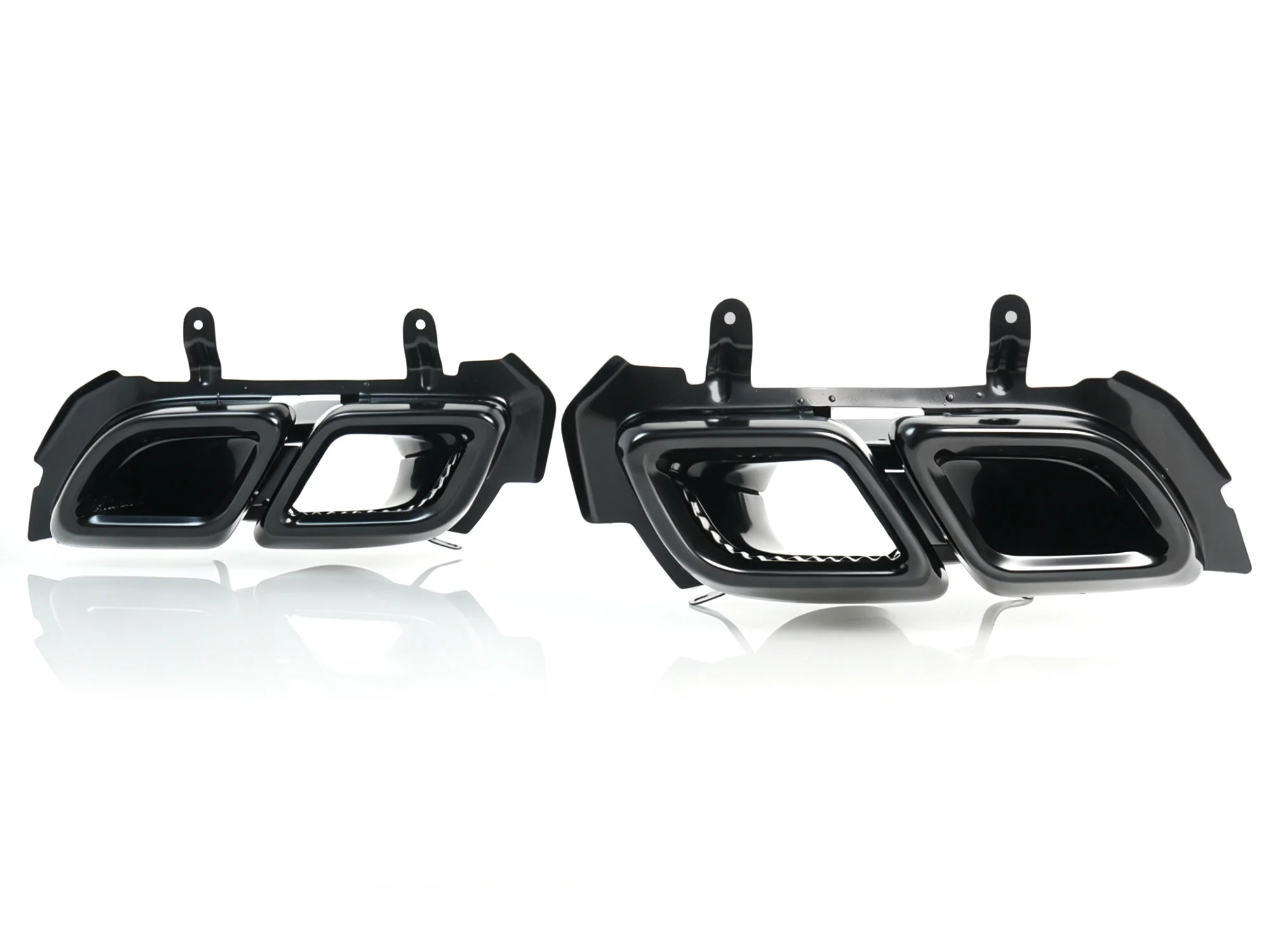 For 2020-2024 Cadillac CT5 NON-V Rear Dual Exhaust Muffler Tail Pipes Tip Black - Image 5