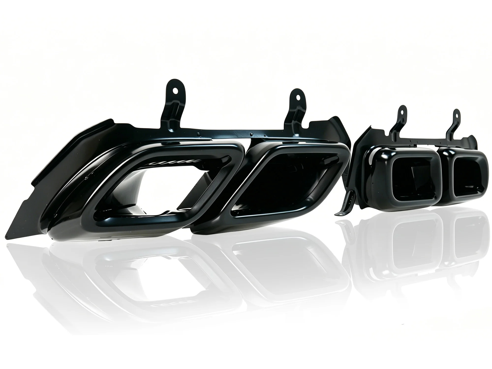 For 2020-2024 Cadillac CT5 NON-V Rear Dual Exhaust Muffler Tail Pipes Tip Black - Image 6