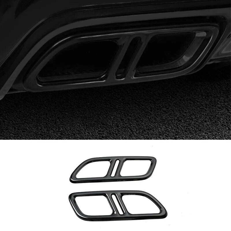 Gloss Black Exhaust Tips Tailpipe For Cadillac CT5 2020-2023 - Image 2
