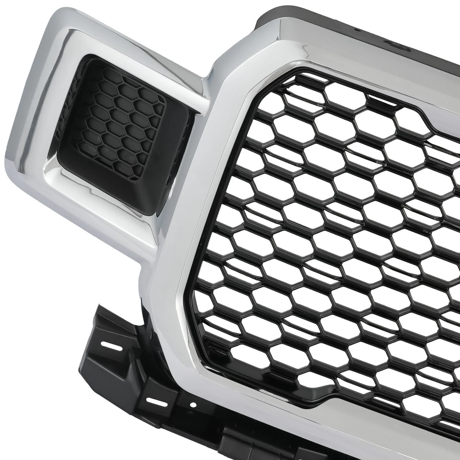 For Ford F-150 F150 2018-2020 Front Bumper Grille Grill Assembly Chrome+Black - Image 6