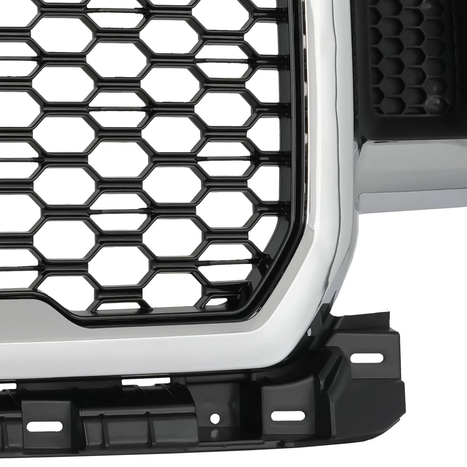 For Ford F-150 F150 2018-2020 Front Bumper Grille Grill Assembly Chrome+Black - Image 8