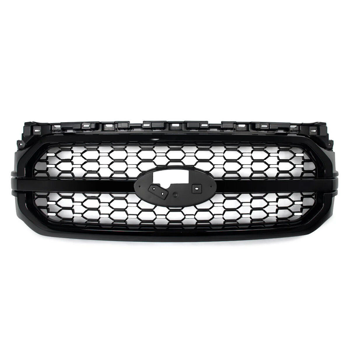 For Ford F-150 F150 Platinum 2021-2023 Agate Black Front Bumper Grille Assembly - Image 11