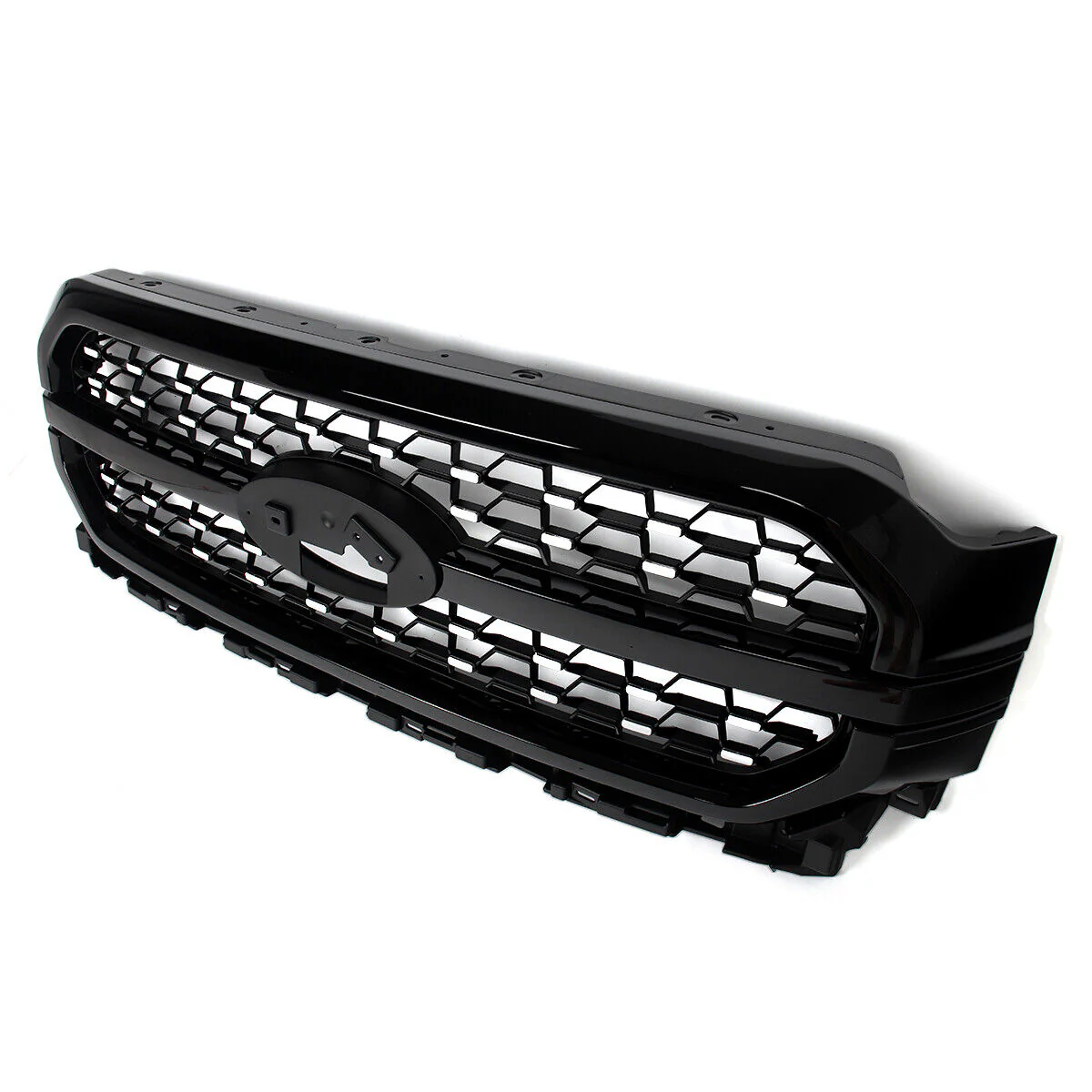 For Ford F-150 F150 Platinum 2021-2023 Agate Black Front Bumper Grille Assembly - Image 6