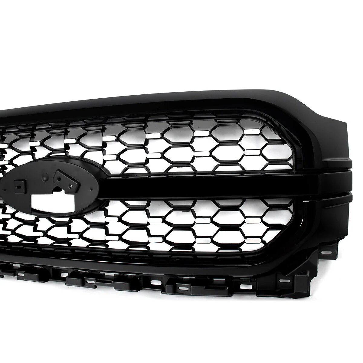 For Ford F-150 F150 Platinum 2021-2023 Agate Black Front Bumper Grille Assembly - Image 7