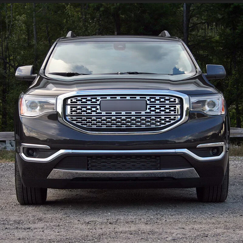 For GMC Acadia Denali 2017 2018 2019 Front Upper Bumper Grille Chrome 84378394 - Image 2