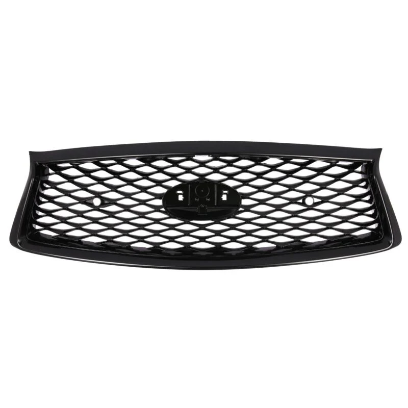 Gloss Black Front Upper Grille & Lower Grille For Infiniti Q50 Sport 2018-2024 - Image 3