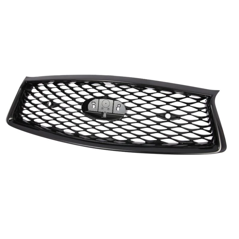 Gloss Black Front Upper Grille & Lower Grille For Infiniti Q50 Sport 2018-2024 - Image 4