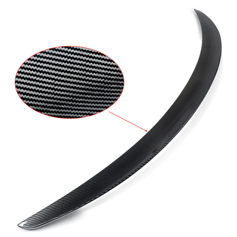 For 2022-2026 Mercedes Benz W206 Sedan C300 Carbon Fiber Look Trunk Spoiler Wing - Image 4