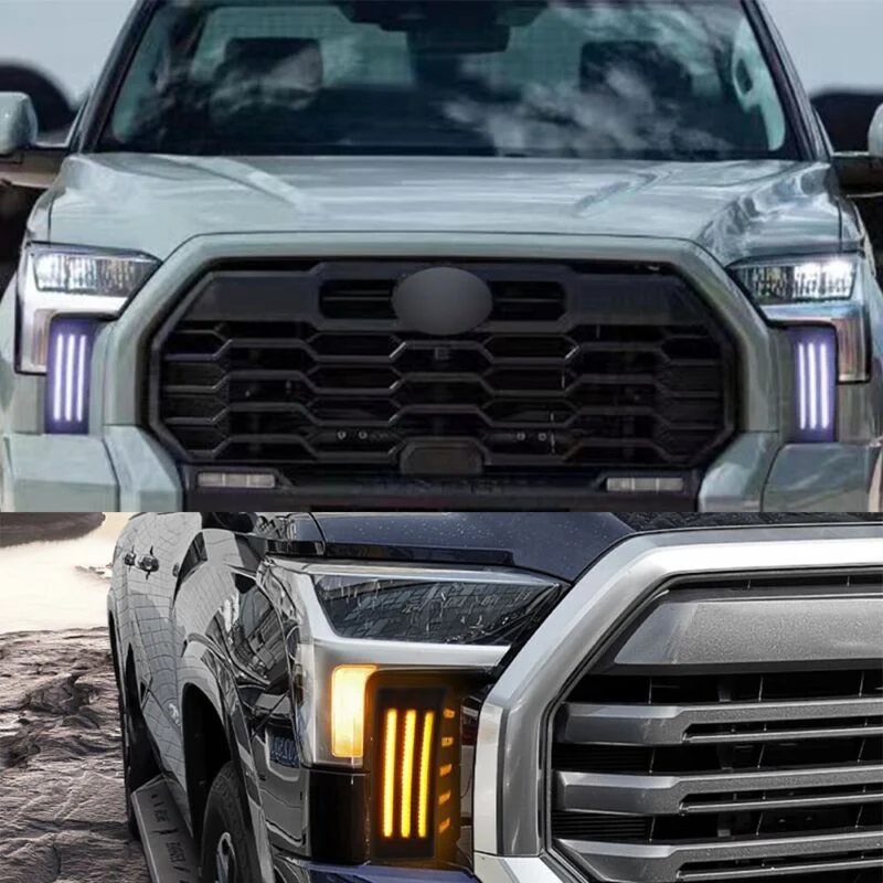 Daytime Running Light Front Fog Lamp Turn Signal DRL for Toyota Tundra 2022-2024 - Image 2