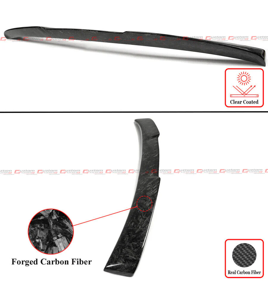 Fordged Carbon Fiber Rear Window Roof Spoiler Wing For 2014-2024 Infiniti Q50 Q50S - Image 3