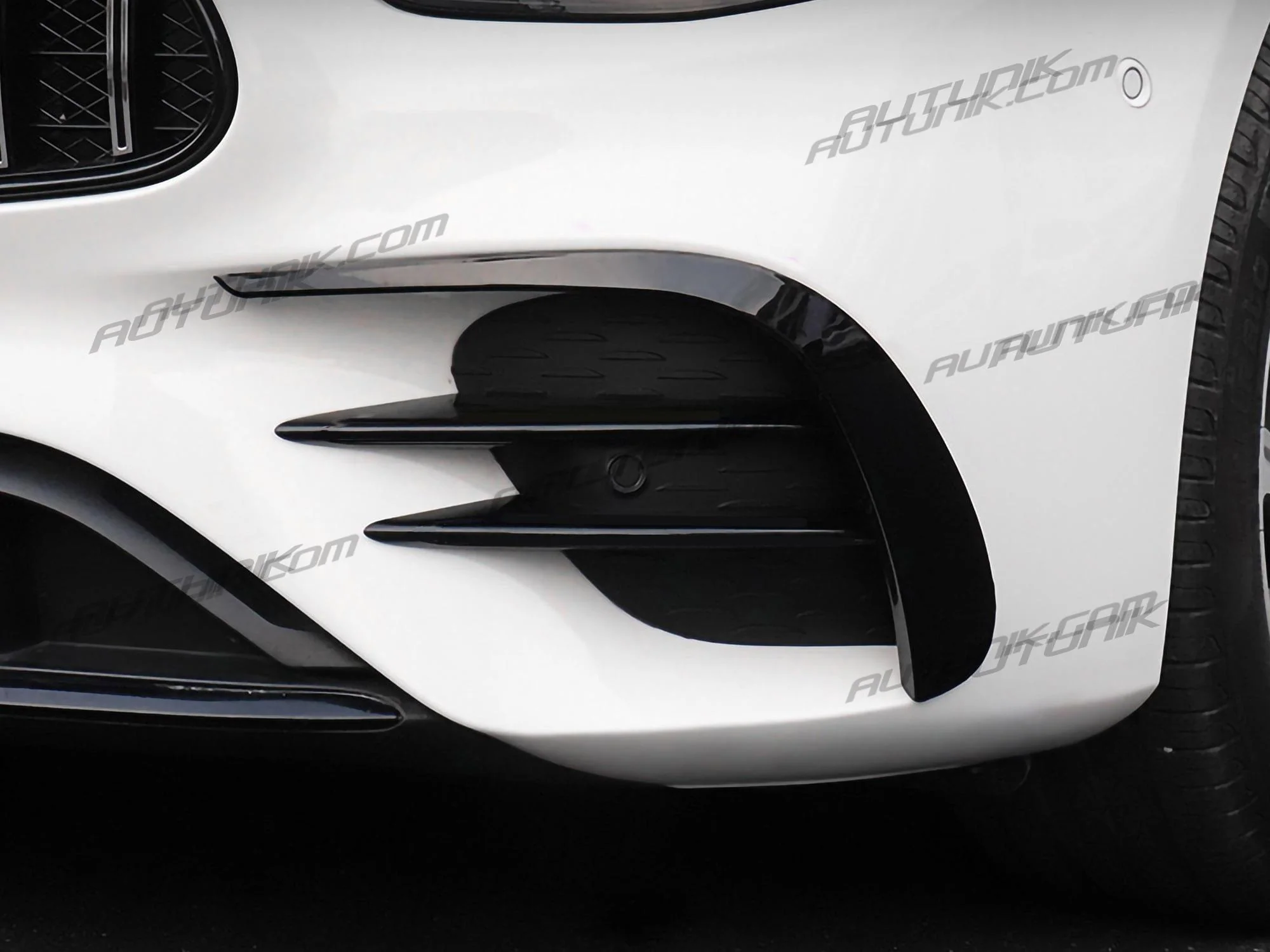 Front Splitter Molding Trims & Fog Light Cover For Mercedes W213 Facelift LCI E350 E450 AMG 2021 2022 - Image 5