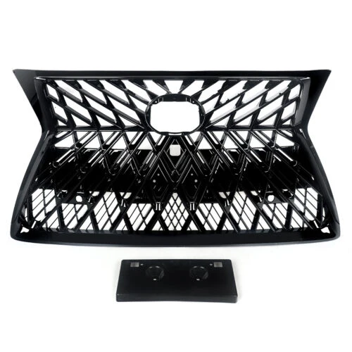 Front Bumper Grill Gloss Black W/ License Plate For Lexus GX460 2014-2022