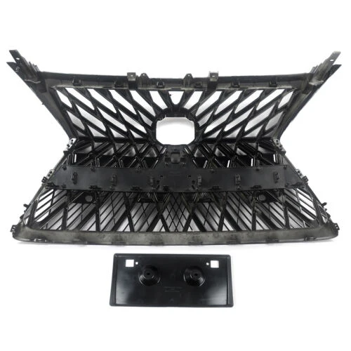 Front Bumper Grill Gloss Black W/ License Plate For Lexus GX460 2014-2022 - Image 13