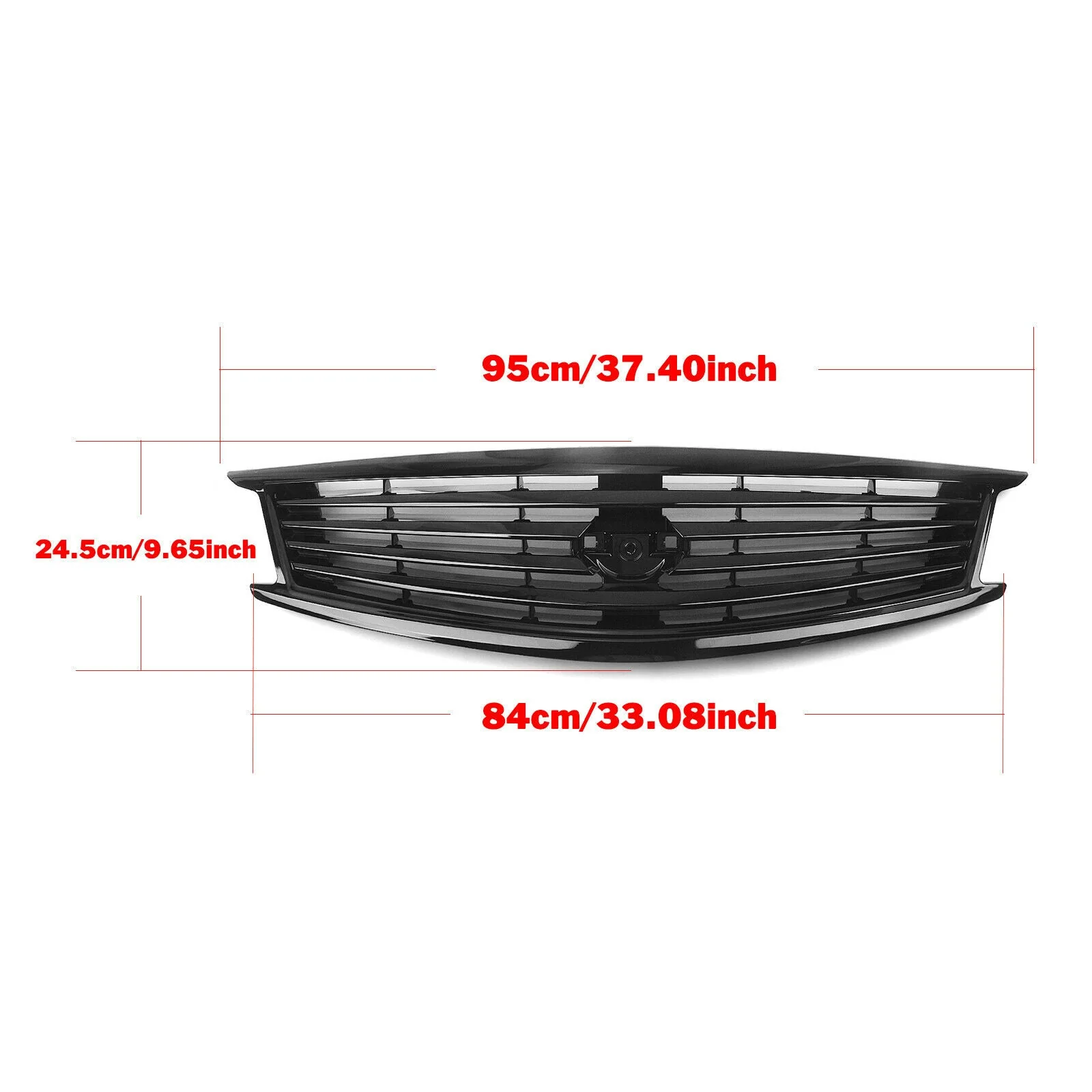 Front Bumper Grille For Infiniti G37 G25 2010-2013 Q40 4 Door Sedan Gloss Black - Image 9