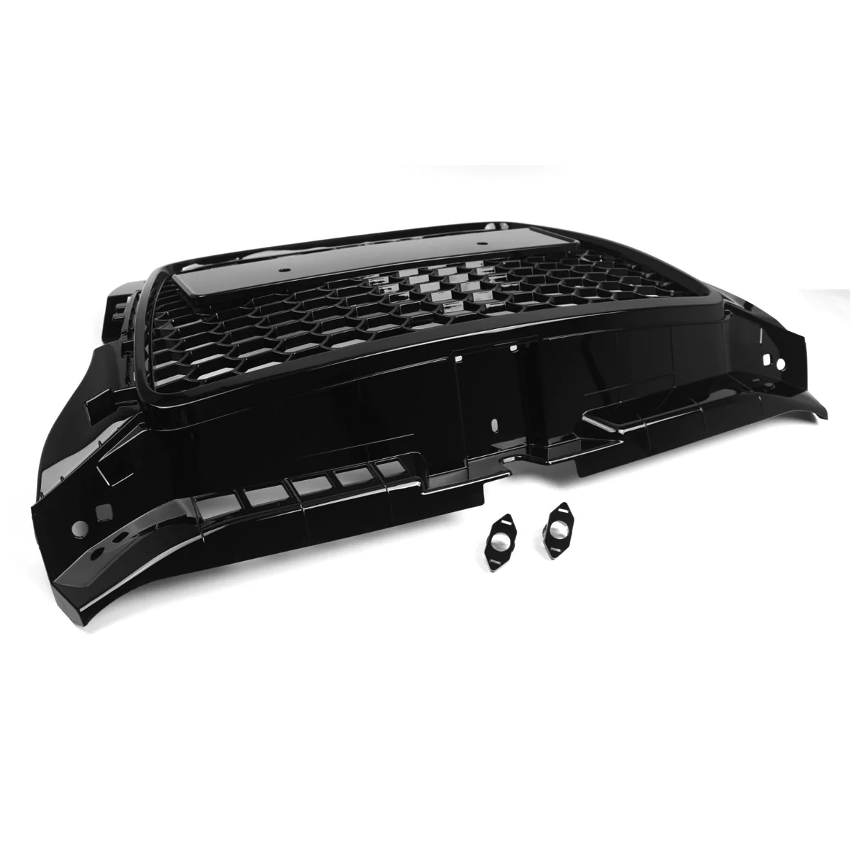 Front Bumper Grille Gloss Black Honeycomb Mesh Grill For Audi A3 S3 8P 2009-2012 - Image 5