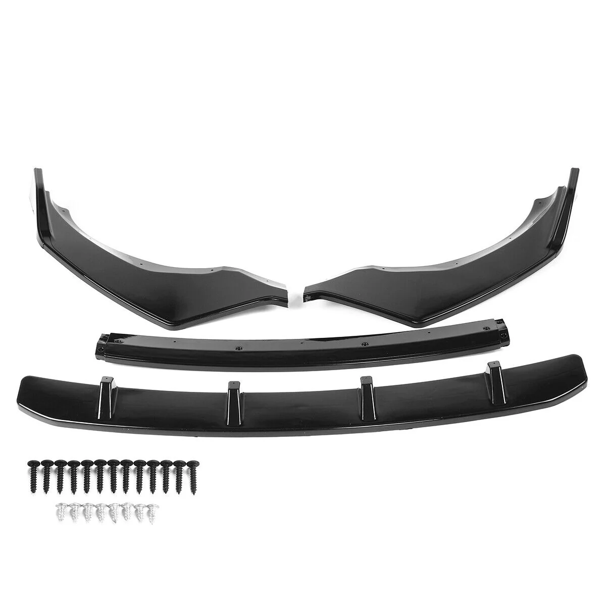 Front Bumper Lip Body Kit Spoiler Gloss Black For BMW X3 X4 M-Sport 2018-2021 - Image 4