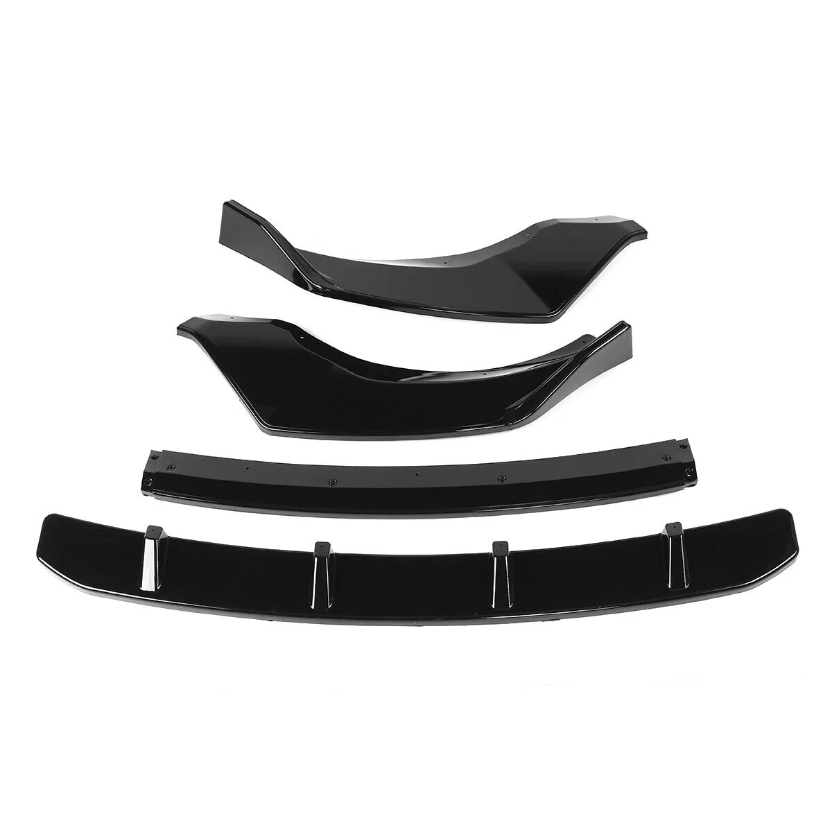 Front Bumper Lip Body Kit Spoiler Gloss Black For BMW X3 X4 M-Sport 2018-2021 - Image 5