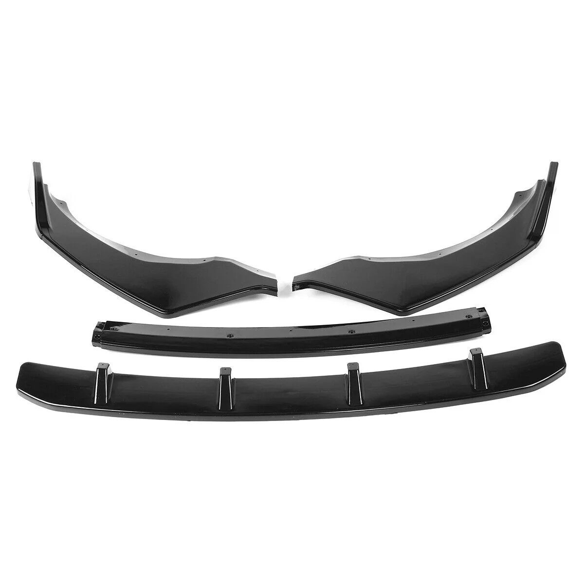 Front Bumper Lip Body Kit Spoiler Gloss Black For BMW X3 X4 M-Sport 2018-2021 - Image 6