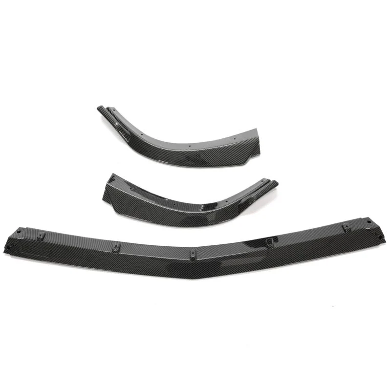 3pcs Carbon Look Front Splitter Lip For Mercedes W204 C250 C300 AMG Bumper 2012-2014 - Image 4