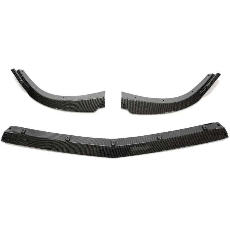 3pcs Carbon Look Front Splitter Lip For Mercedes W204 C250 C300 AMG Bumper 2012-2014 - Image 5