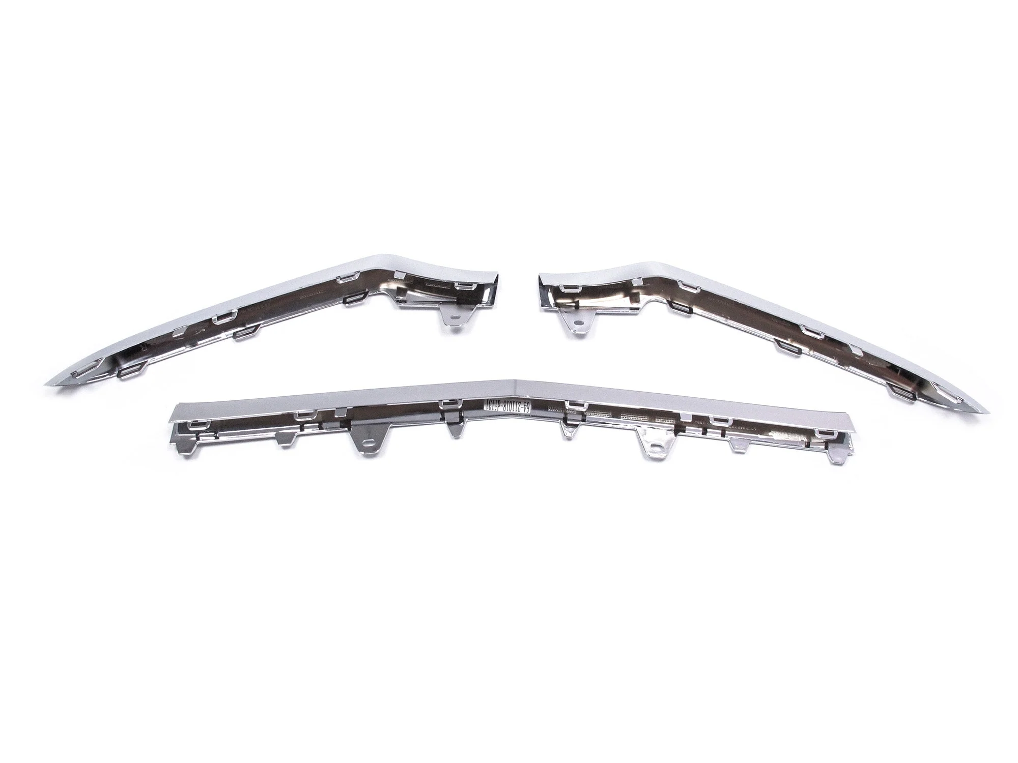 3pcs Chrome Front Bumper Grill Molding Trim For Mercedes W212 E350 Sedan 2014 2015 2016 - Image 10