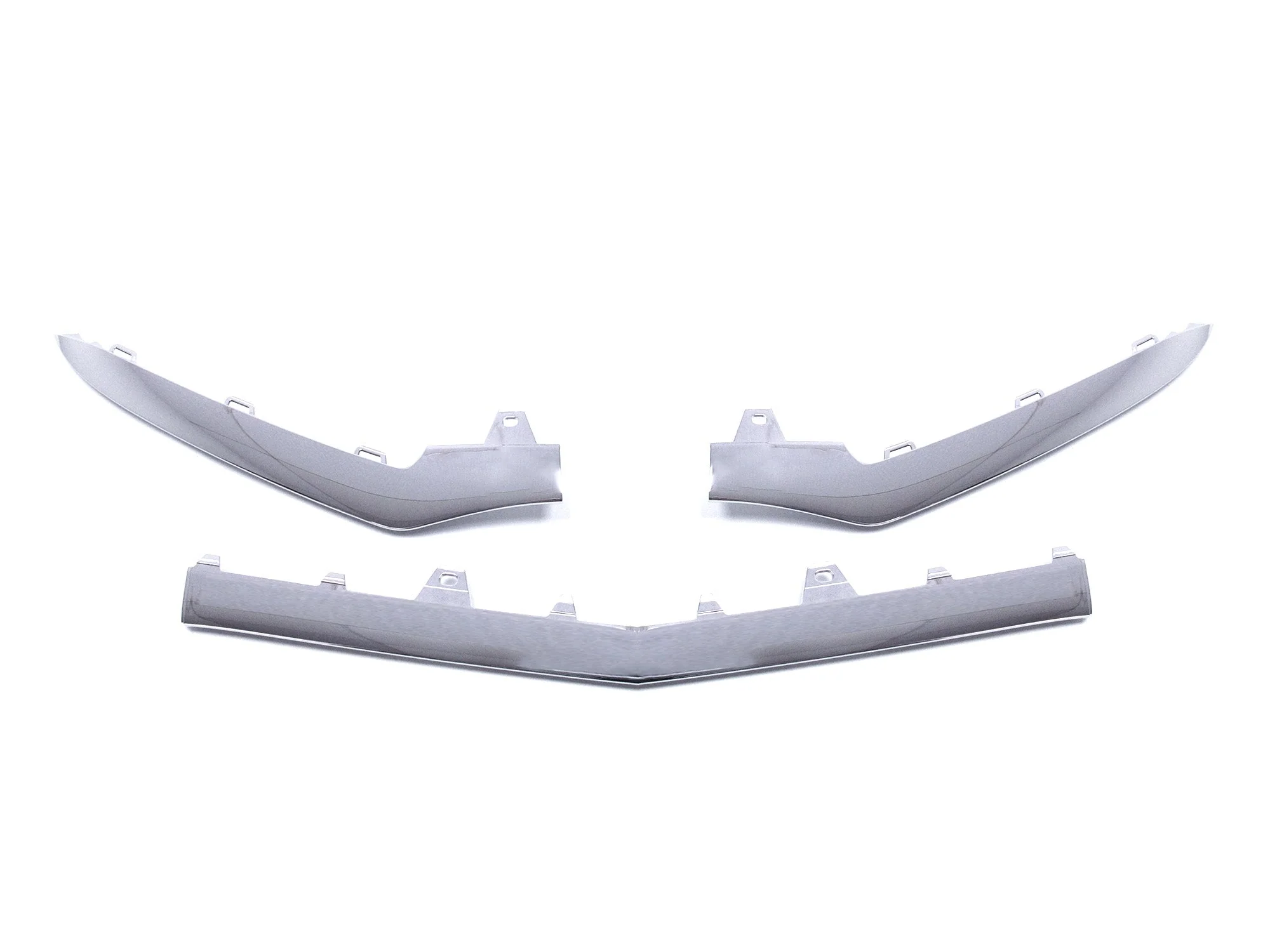 3pcs Chrome Front Bumper Grill Molding Trim For Mercedes W212 E350 Sedan 2014 2015 2016 - Image 11