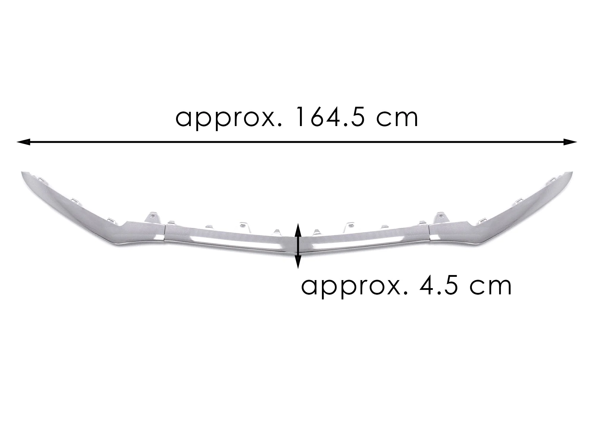 3pcs Chrome Front Bumper Grill Molding Trim For Mercedes W212 E350 Sedan 2014 2015 2016 - Image 7