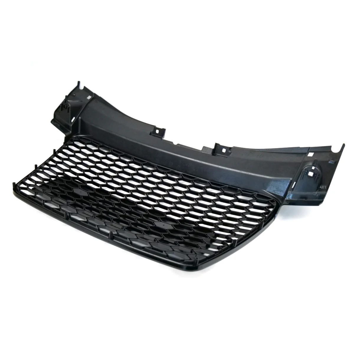 Front Bumper Radiator Grille Hex Grill Gloss Black For Audi TT TTS MK2 2007-2014 - Image 4