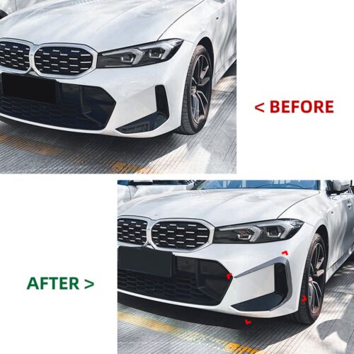 Front Bumper Side Fog Light Trim Kit For BMW G20 G21 LCI M Sport 2023+ - Image 13