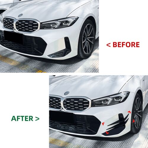 Front Bumper Side Vent Fin Trim Kits For BMW G20 G21 LCI M340i 330i 2023-2024 - Image 20